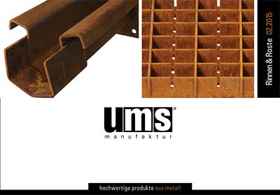 Rinnen und Roste aus Cortenstahl von ums metallmanufaktur